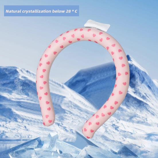 Портативная охлаждающая трубка для шеи, летняя, носимая, легкое многоразовое охлаждающее кольцо для шеи, наружный воротник для предотвращения теплового удара