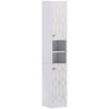 Tall Bathroom Storage Cabinet with Doors, Slim Bathroom Storage Unit with Adjustable Shelves, Freestanding Bathroom Storage Unit, White