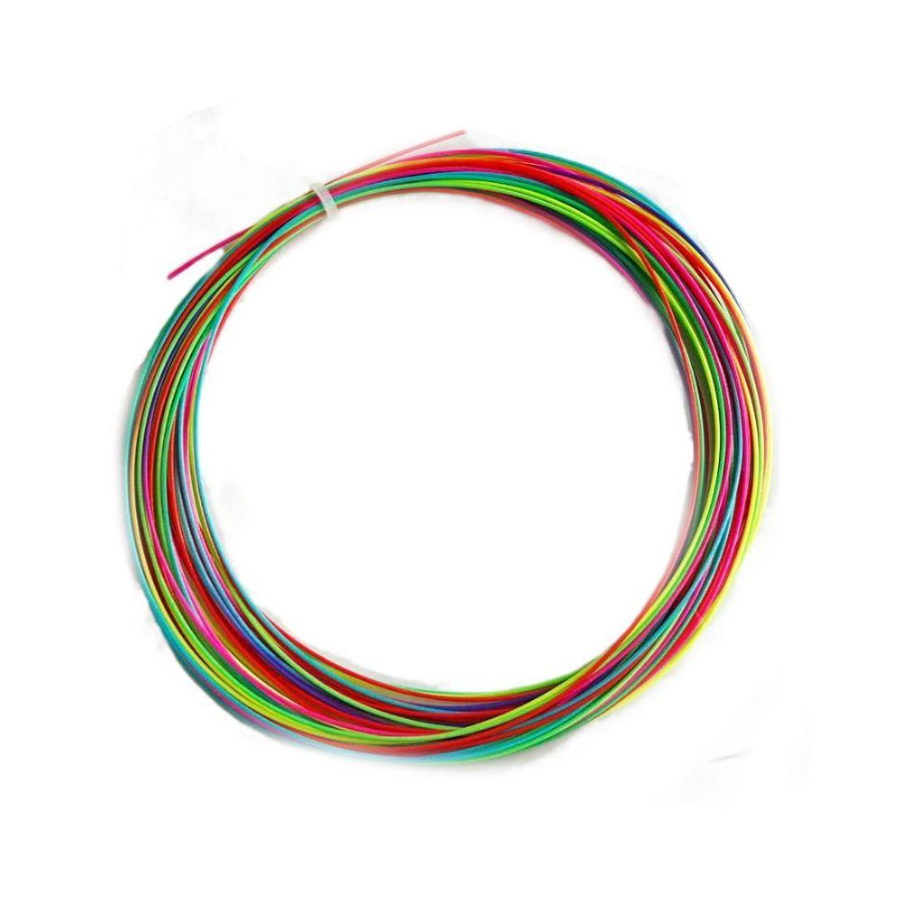 0.73mm Colorful Rainbow Badminton String Elastic Colorful Racket Line Professional Training