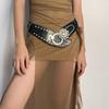 Waist Closure Waist Corset Belts Shiny Wide Rhinestone Belt Elegant Elastic Cummerbunds  Girl