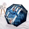Personalized Name Haaland Print Umbrella, UV Shielding. It Has Eight Sturdy Ribs for Outdoor Use And Perfect As a Holiday Gift