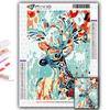 5D DIY Colorful Animal Deer Cross Stitch Rhinestones Diamond Drawing Embroidery Mosaic Home Decor