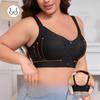 Super Size Women Fashion New Front Button Bra Adjustable Shoulder Large Cup Underwear
