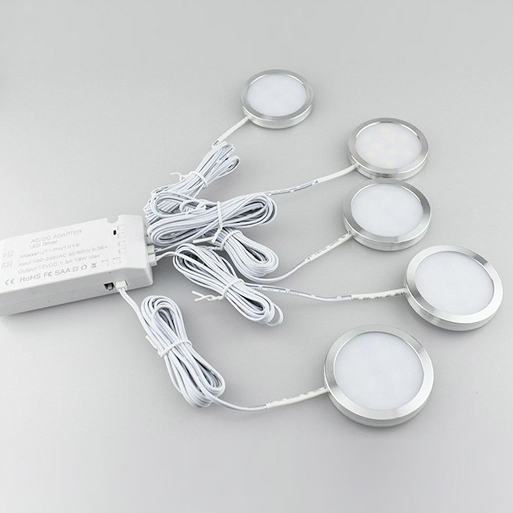 Плоская панель Сверхяркая 12В 21 светодиодная панель Даунлайт Светодиодный прожектор Потолочный светильник Круглый встраиваемый светильник