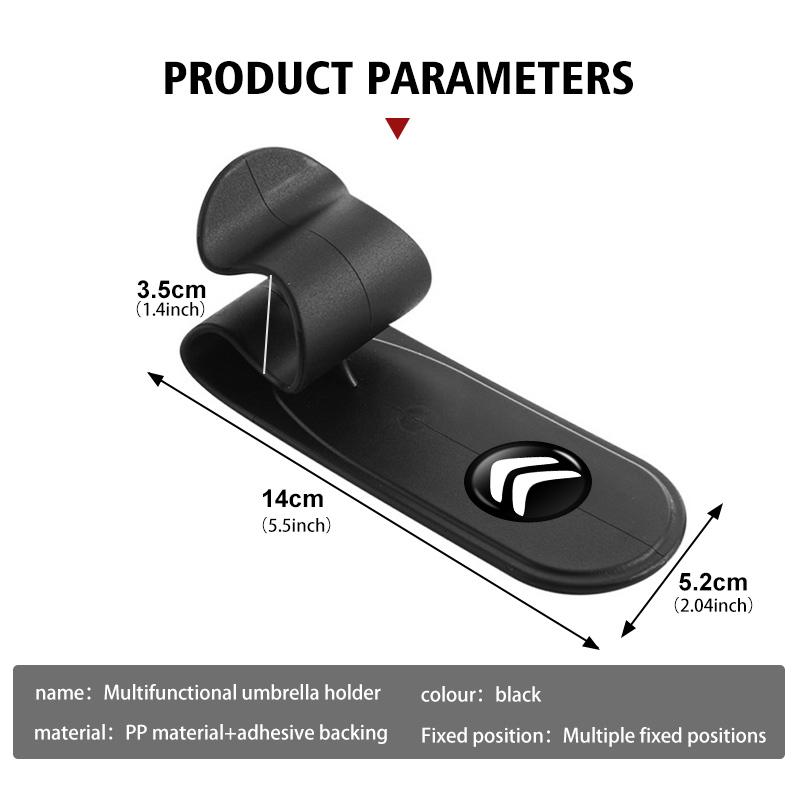 Multifunctional Car Umbrella Holder Fastener Hook Accessories For Citroen Grand Berlingo Jumper Celysee Xsara Picasso Aircross UW1