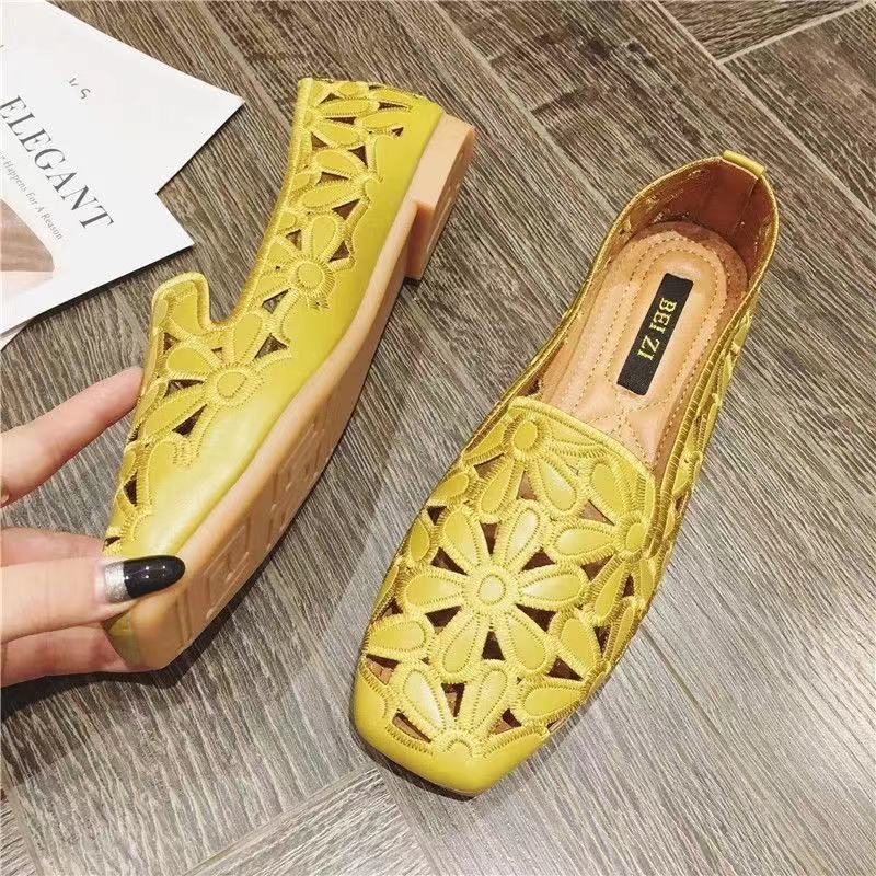 Летние туфли на плоской подошве для женщин, размер 42, модные повседневные туфли на платформе с открытыми носками, сандалии, дышащие туфли без застежек для женщин 2024 г.