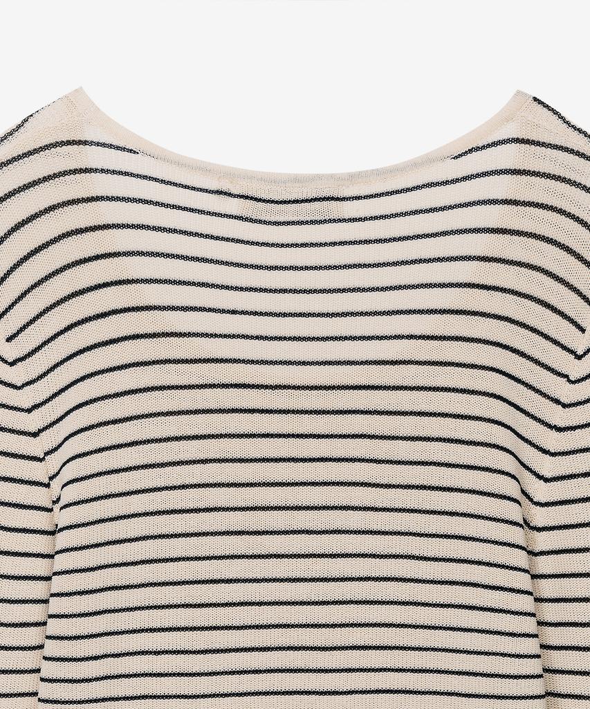 MIND BRIDGE WOMEN [W] Striped Slim Fit Knit