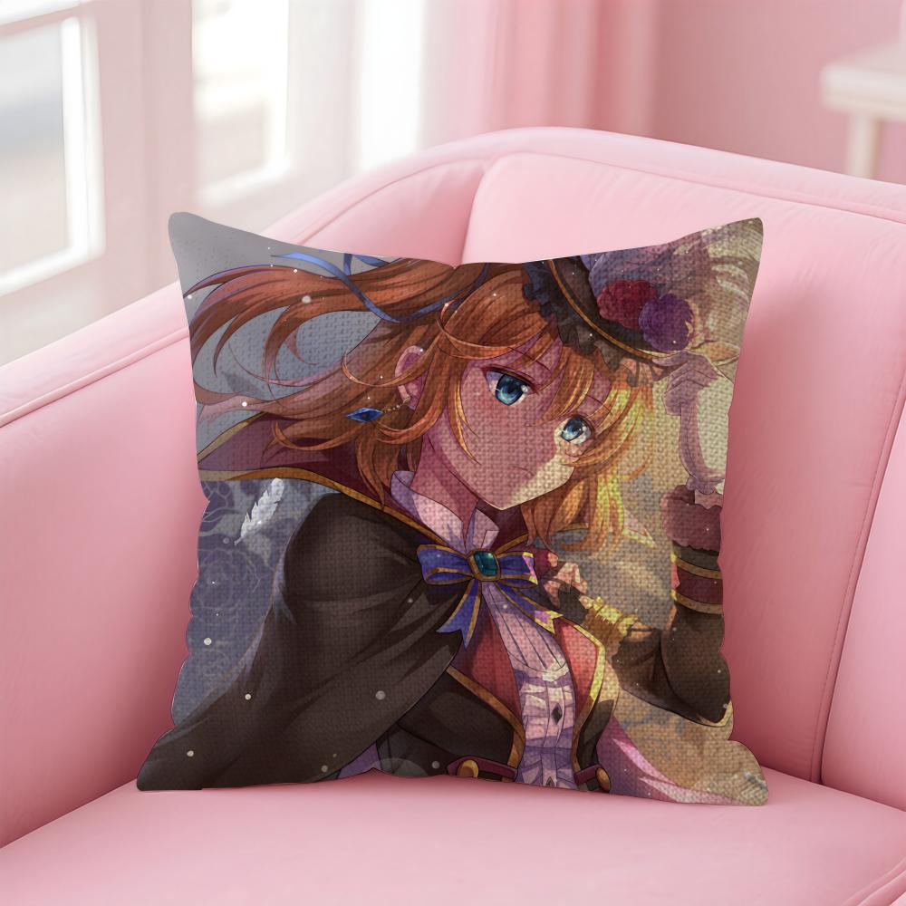 Anime LLove Live Cushion Cover Natural Linen Pillow Case DoubleSided Print Decorative Sofa Pillowcase Home Decor Gift