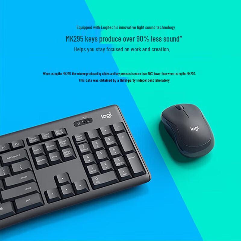Logitech MK295 Silent Wireless Keyboard and Mouse Combo