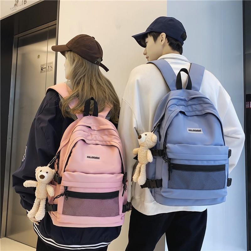 Luo Unisex College Backpack With Nylon And Trendy Printed Design For School