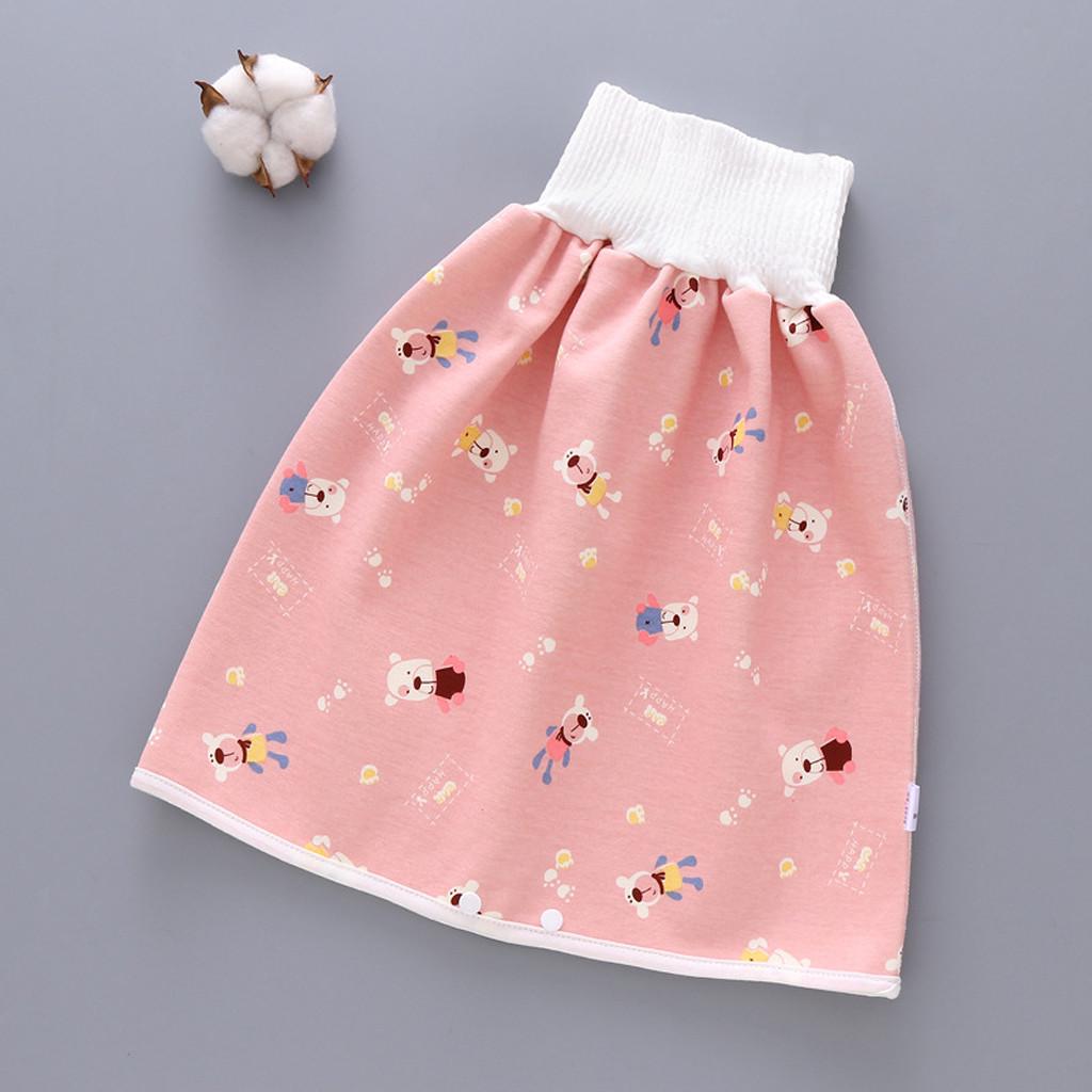 Natural Washable Baby Diaper 3 Layers-Infant Cotton Diaper Cloth Skirt