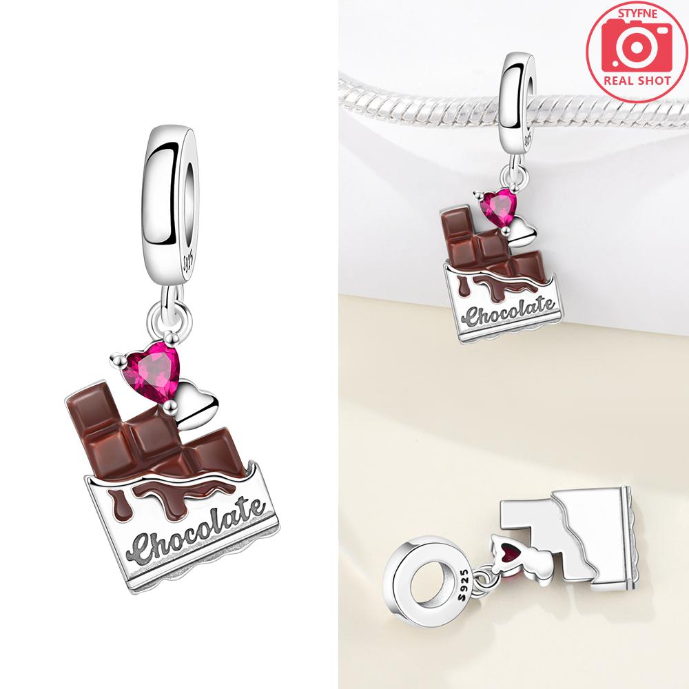 Pink Zircon Love copper Bead Charms Charm Bead Charms Compatible With Bracelets Women Jewellery Diy Anniversary Gift Delicate Accessories Bag Charm