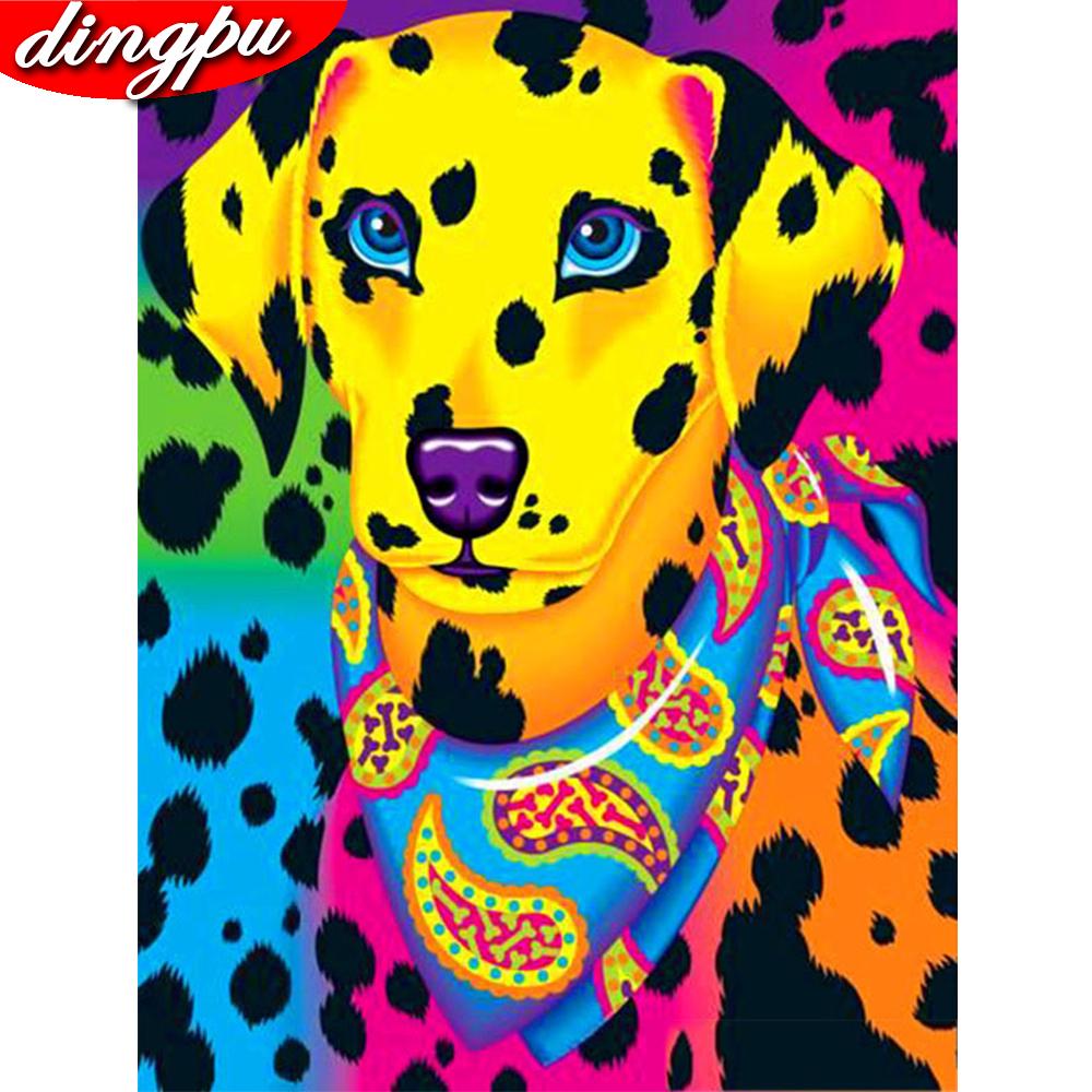 5D Алмазная Живопись Полная Круглая Животное Алмазная Вышивка Собака