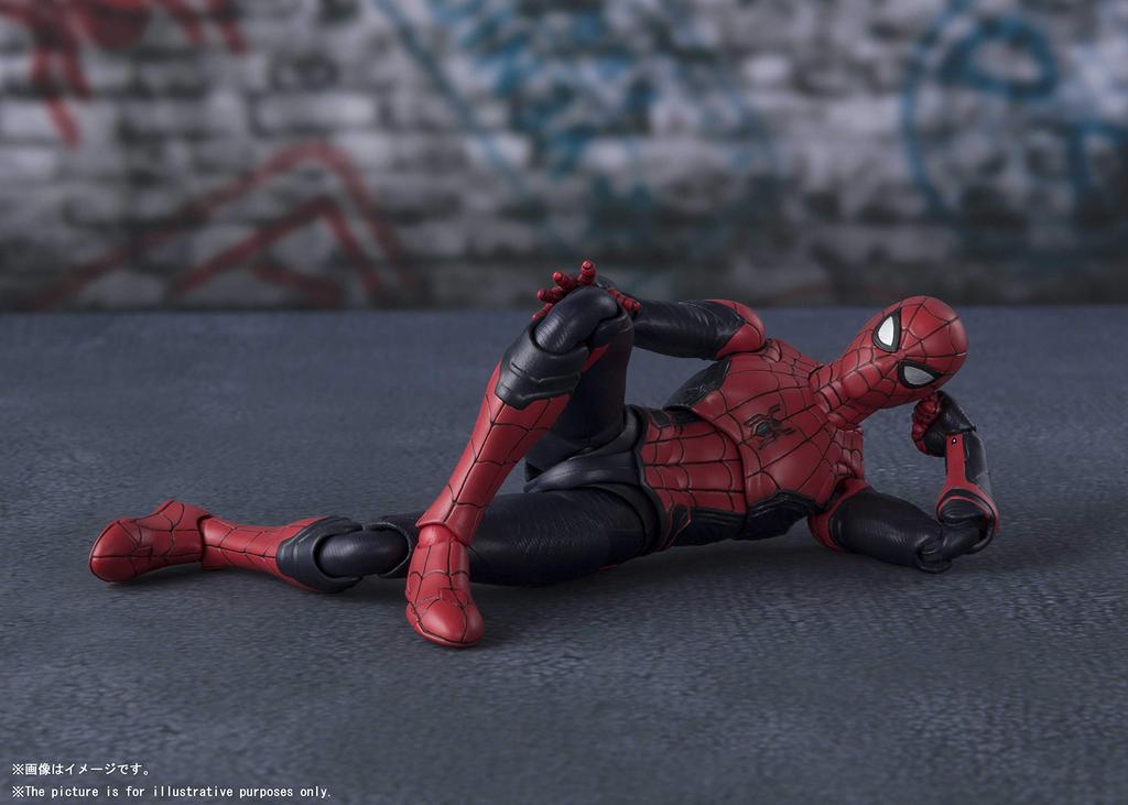 TAMASHII NATIONS Upgrade Suit Far From 150mm Painted Movable Figure SHFiguarts Spider-Man (Дом Человека-Паука) приблизительно. АБС и ПВХ