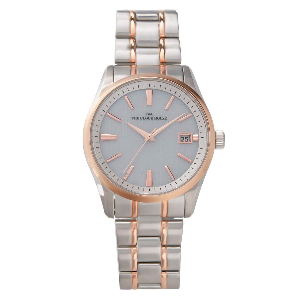 THE CLOCK HOUSE Мужские солнечные часы, Деловые/Формальные, MBF1006-WH2A