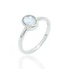 Minimalist Citrine Ring: 925 Sterling Silver, Yellow Gemstone