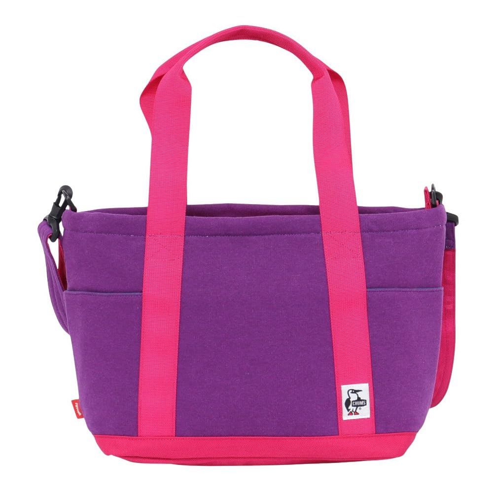Сумка-тоут с открытым верхом, нейлоновая [Chums] CH60-3606 H-фиолетовый/розовый