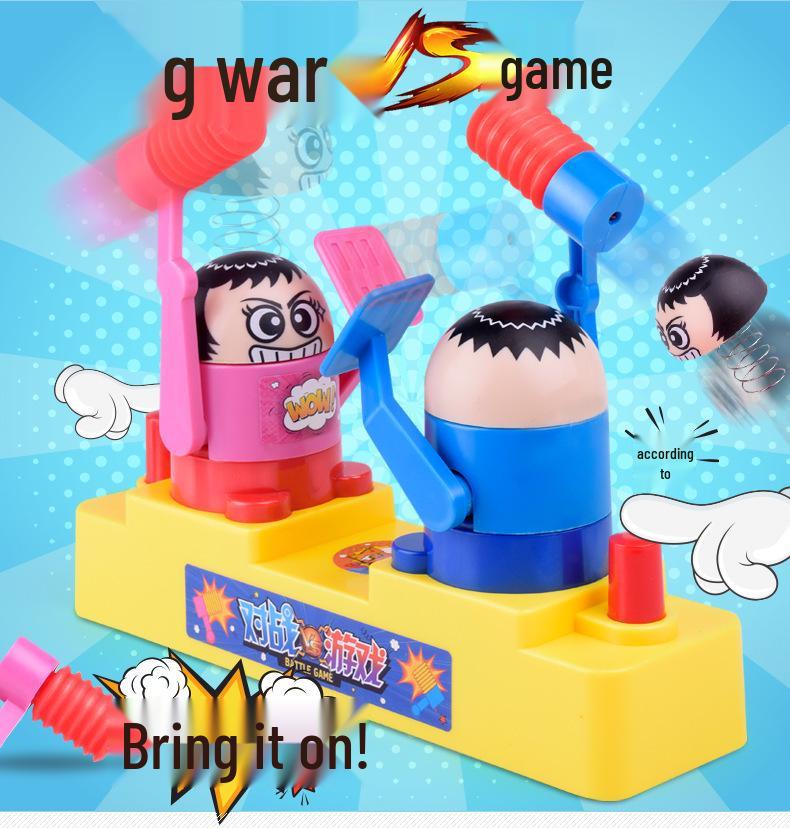 Red & Blue Stick Figure Battle Game: Parent-Child Two-Player Attack & Defense Toy for Kids