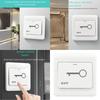 Concealed Installation Door Switches Button Plastic Access Control Switches Door Entry Button for Door Access Control