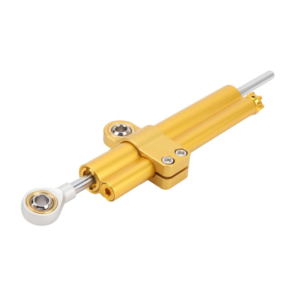 Motorcycle Steering Damper Stabilizer Adjustable Enhances Stability Increases Safety Universal Fit for Motorbikes Gold