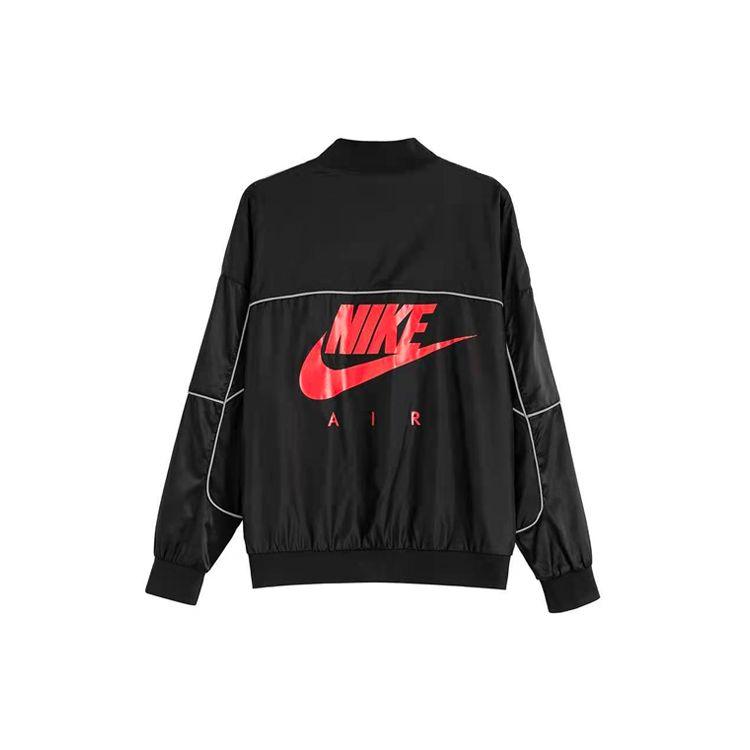 Спортивная куртка Air Jordan со светоотражающей полосой и полной молнией, мужские куртки черного цвета CU1667-010