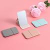 Women Mini Mirror Folding Makeup Hand Mirror Portable Single-Side Mini Cosmetic Mirror Foldable High Definition Vanity Tools