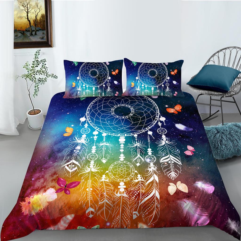 Бытовое постельное белье с 3D-печатью, односпальная двуспальная кровать, полноразмерная модная наволочка для спальни и пододеяльник, удобное постельное белье для спальни