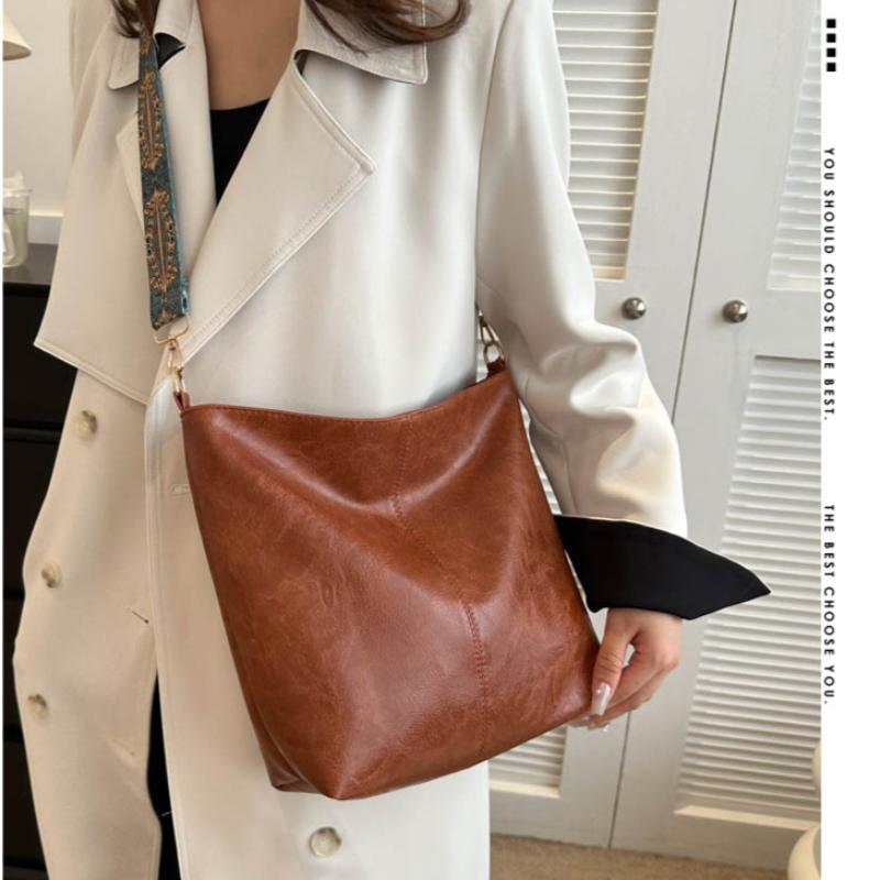 Popular New Fashion Portable Shoulder Crossbody Large Capacity Bucket Bag Women's Bag