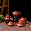 Hand-pulled Cinnabar Clay Pot Purple Sand Kung Fu Tea Set Teapot Xishi Pot Side Handle Pot Pure Handmade Small