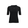Solid Color Training Sports T-Shirt Women Tops Black 1360850-001