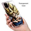 Dragonball Z Saiyan Transparent Silicone Cover For Samsung Galaxy S22 Pro S21 S20 FE Ultra S10 S10E Lite S9 Plus Phone Case
