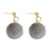 Женские зимние украшения Pom Ball Drop Подвеска Серьги-гвоздики с подвесками