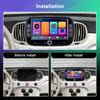 Reakosound Android Автомобильный монитор для FIAT 500 2016 2017 2018 2019 Экран Беспроводной carplay авто стерео головное устройство навигация GPS