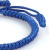 1/2/5/8/10 шт. Синие плетеные браслеты регулируемого размера, ручная работа, значимая связь, синие плетеные браслеты дружбы