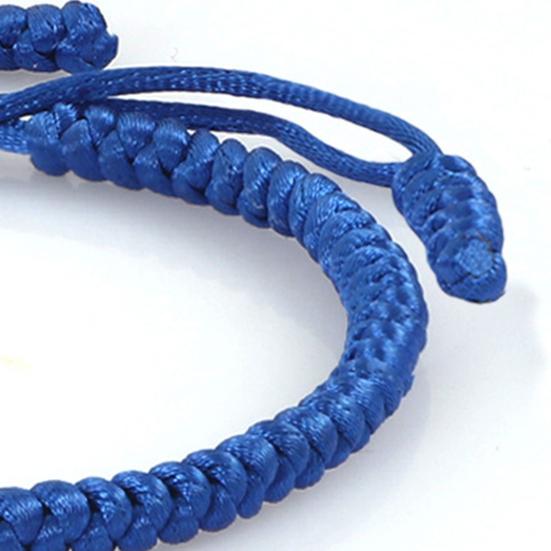 1/2/5/8/10 шт. Синие плетеные браслеты регулируемого размера, ручная работа, значимая связь, синие плетеные браслеты дружбы