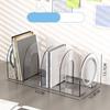 Save Space Handle Bookends Transparent Divider Book Stand Minimalism Desk Storage Rack