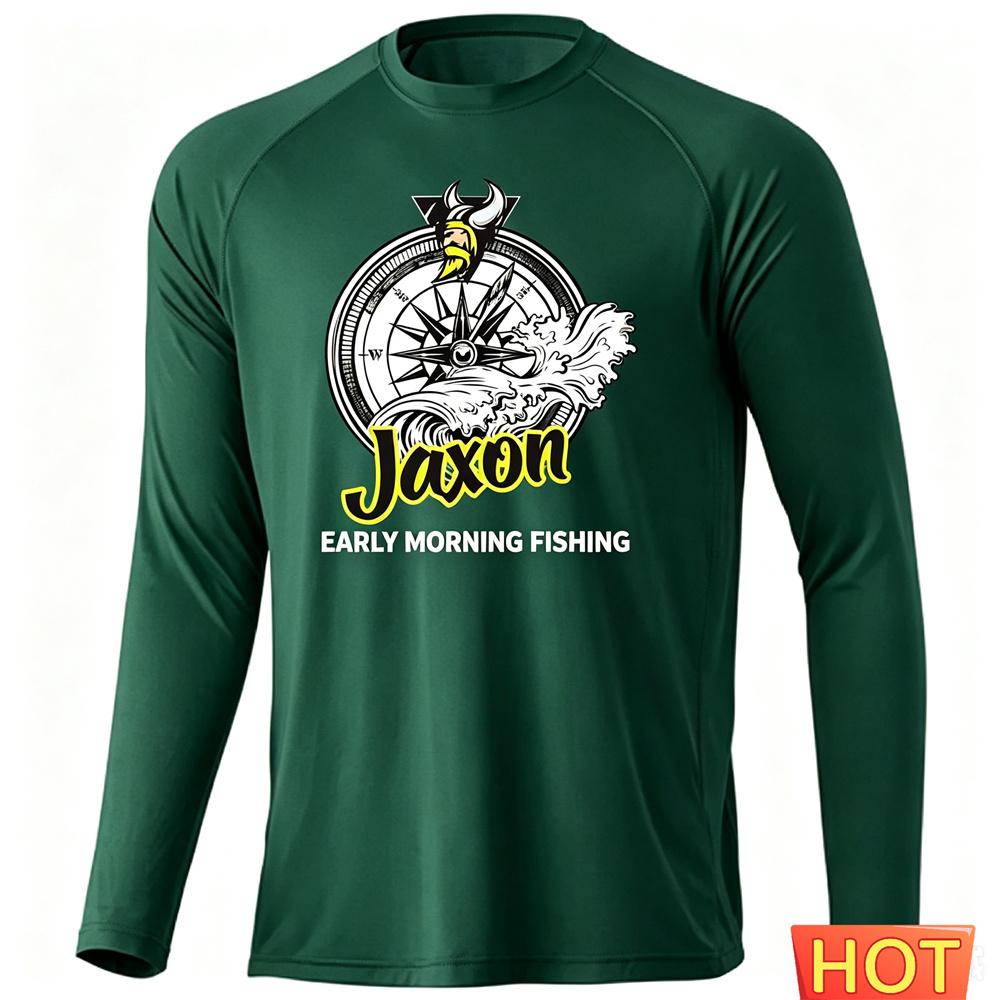 Fishing Shirt Long Sleeve Men Sun UV Protection Summer Breathable Top For Hunting Men's Outdoor Fishing Long Sleeved T-shirt top