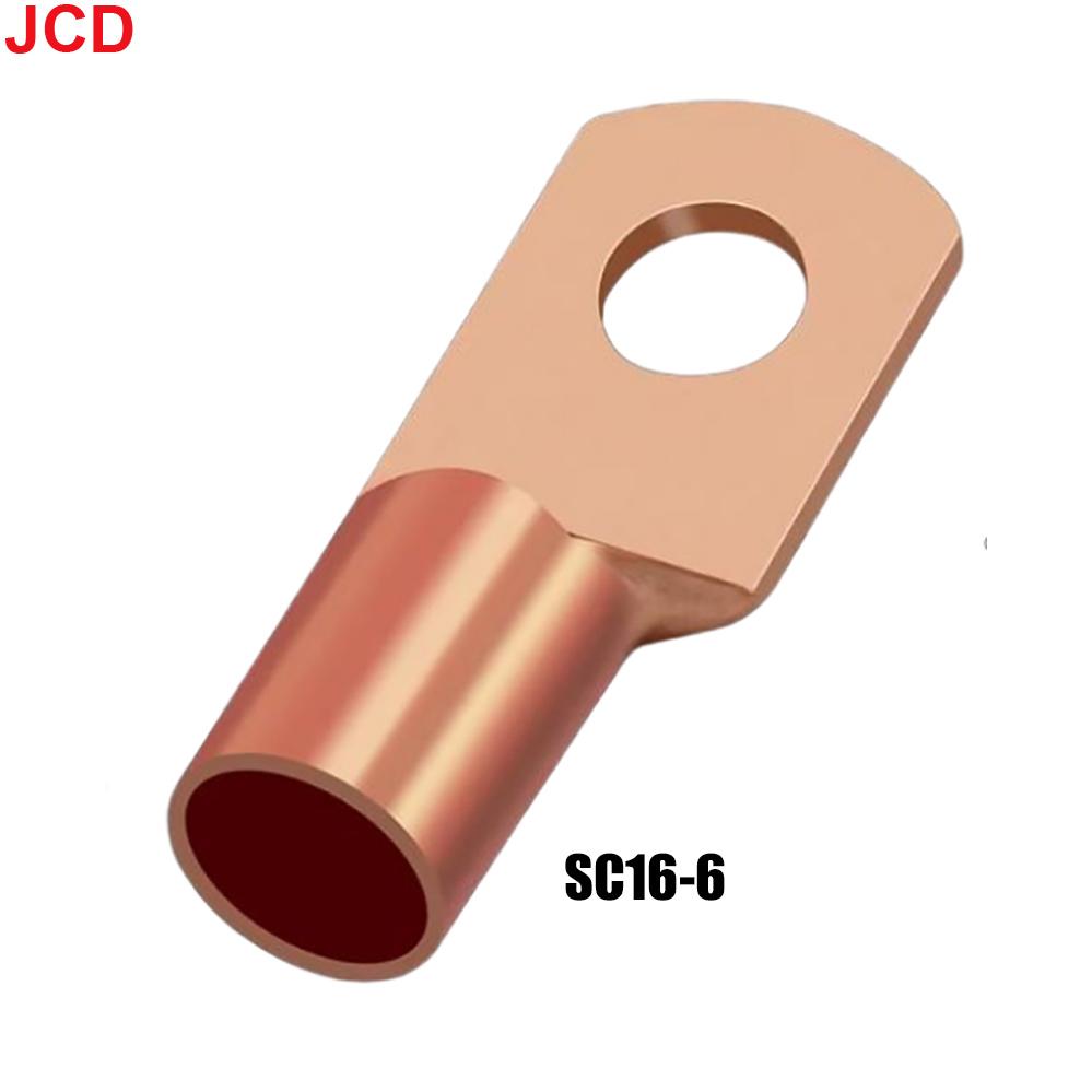 JCD 5/10/20pcs Copper Lug Ring Wire Connectors Bare Cable Electric Crimp Terminal SC4-6 SC6-6 SC6-8 SC10-6 SC16-6 SC16-8 SC25-8