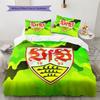VfB Stuttgart Pattern Bedding Quilt Set  Home Decoration  Gift (1 * duvet cover + 2 * pillowcase  without core)
