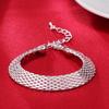 925 Sterling Silver Bracelet Ladies Exquisite Fashion Braided Chain Fashion Ladies Jewelry