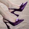Fashion Women Pointed Toe High Heels Shoes Sexy Stilettos Sandals Dress Elegant Woman Pumps 2025 Trend Summer Cozy Casual Female Zapatos