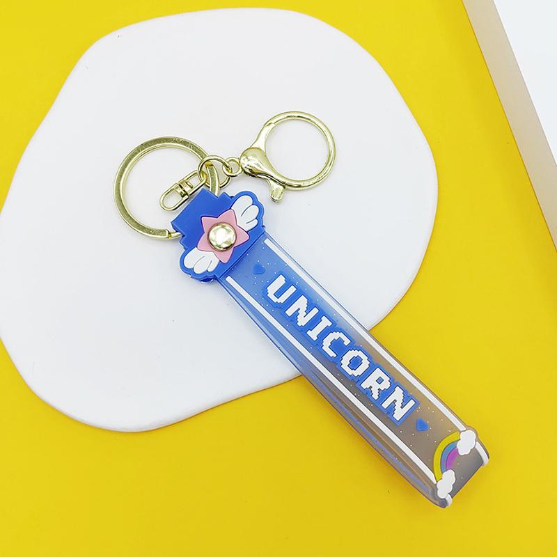 Прозрачный ПВХ мягкий резиновый брелок для ключей английский маленький цветок желе цвета сливы конфетный цвет капли клейкий браслет