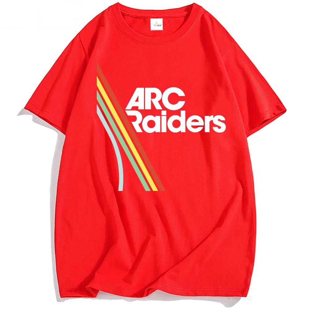 Unisex Clothing Hot Game ARC Raiders Rainbow Print Tshirt Cotton Short Sleeve Loose Male Tshirts Unisex Streetwear Graphic T Shirt