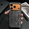 Роскошный яркий чехол из змеиной кожи для iPhone 17 16 15 14 13 Pro Max Премиальный чехол с имитацией узора змеиной кожи, противоударный