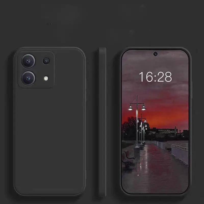Мягкий силиконовый матовый чехол из ТПУ для телефона Redmi Note 13/Note 13 5G/Note 13 Pro 4G 5G Note 13 Pro + 5G Redmi A3 13C POCO X6 M6 Pro