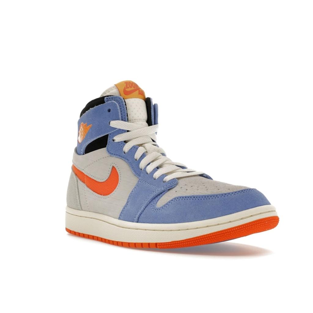 Air Jordan 1 High Zoom Comfort 2 Royal Pulse Alpha Orange Men Sneakers Blue Sail Light-Silver DV1307-184