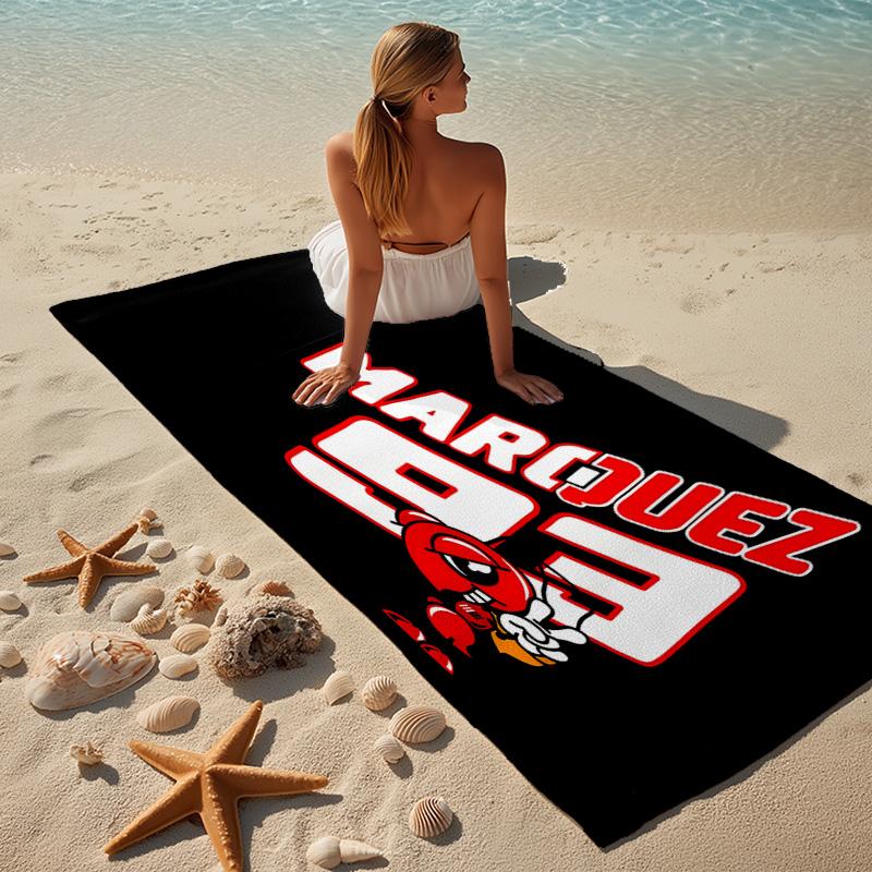 Marc marquez Beach Towel Microfiber Beach Towel Super Soft & Absorbent for Bath, Beach, Travel Bath Time Accessory, Fan gifts
