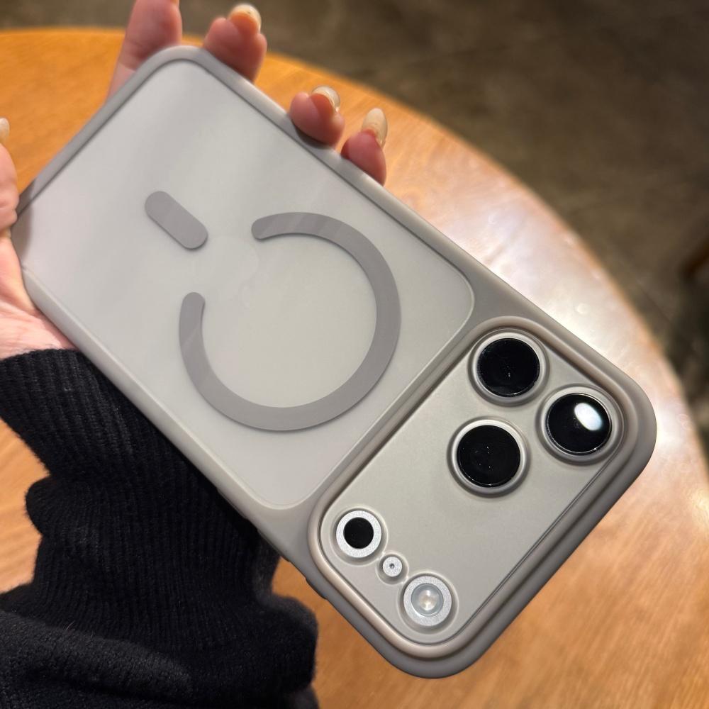 Матовый прозрачный чехол для беспроводной зарядки Magsafe для iPhone 17 Air 16 15 14 13 Pro Max, съемная защита объектива камеры, противоударный чехол