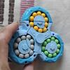 Triangle Rotating Magic Bean Puzzle Toy IQ Test Brain Teaser Fun Educational For Kids Boys Girls Stress Relief Gfts