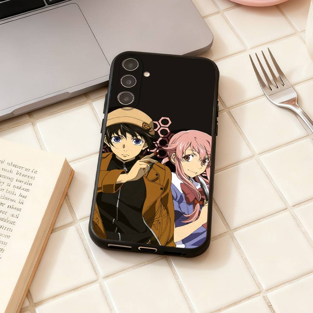 Чехол для телефона F-Future Diary Anime для Samsung Galaxy A73, A72, A71, A70, A53, A52, A51, Другие Мягкий Черный Корпус